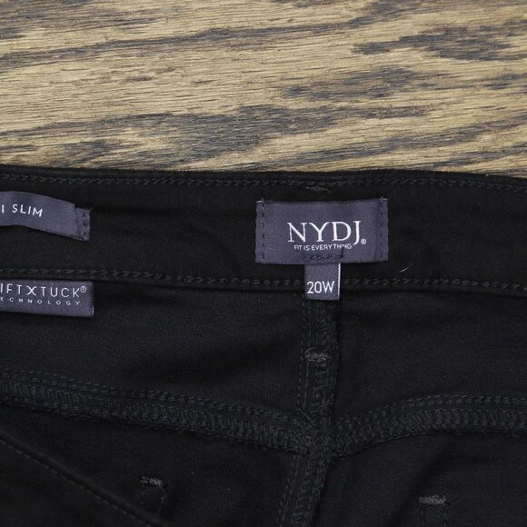 NWT NYDJ Womens Plus Size Sheri Slim Jeans WNBBSS8518 Black 20W - Picture 11 of 13